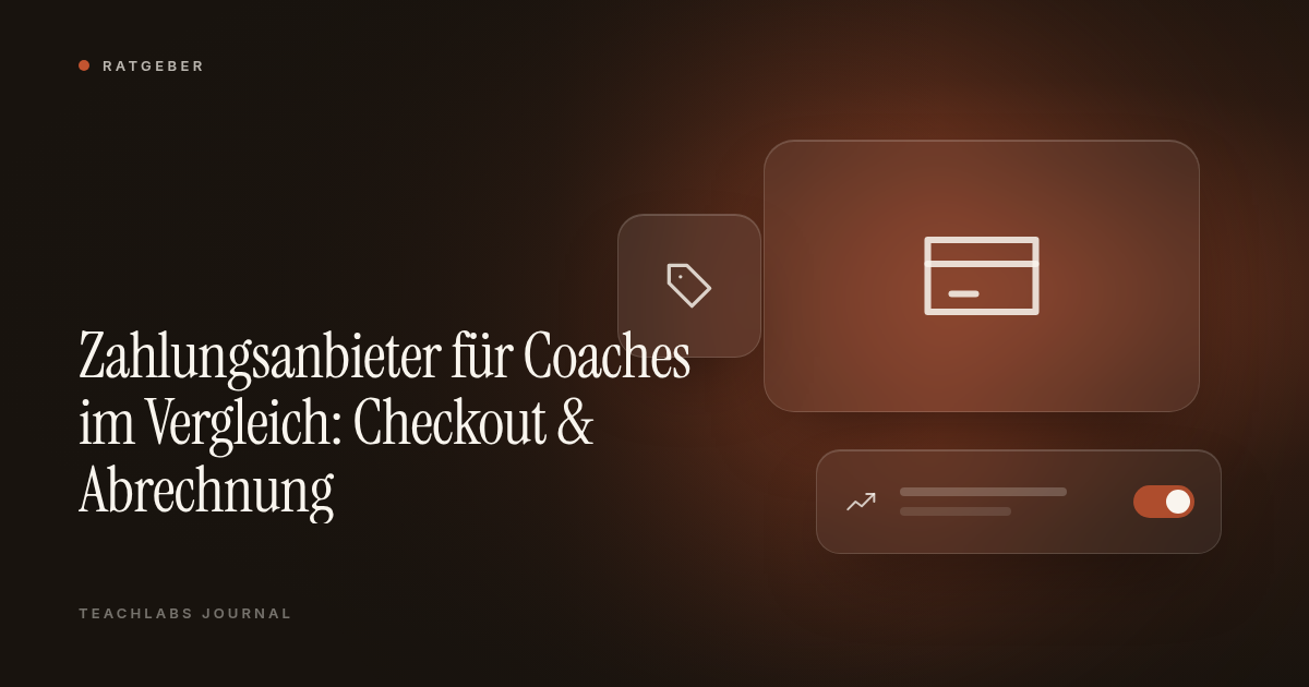 Zahlungsanbieter für Coaches im Vergleich: Checkout & Abrechnung